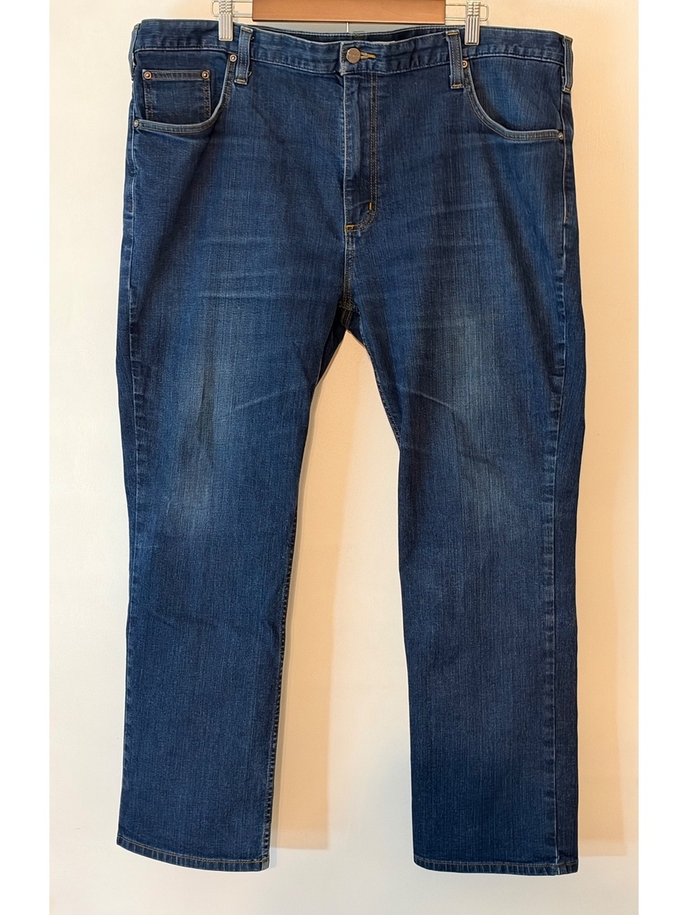 Carhartt Straight Fit Men's Jeans Size 42x30 Blue Denim